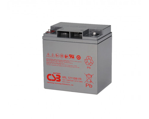 Аккумулятор для ИБП CSB Battery HRL, 175х125х166 мм (ВхШхГ),  необслуживаемый свинцово-кислотный,  12V/, (HRL 12110 W)