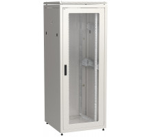Шкаф телекоммуникационный напольный ITK LINEA N, IP20, 42U, 2055х800х800 мм (ВхШхГ), дверь: стекло, боковая панель: сплошная съемная, разборный, цвет: