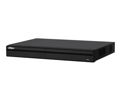 Видеорегистратор Dahua HCVR, каналов: 16, H.264+/H.264, 2x HDD, звук Да, порты: HDMI, 2x USB, VGA, память: 12 ТБ, питание: DC12V