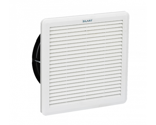 Фильтрующий вентилятор SILART NLV, с подшипником качения, 24V, 250х250х124 мм (ВхШхГ), вентиляторов: 1, 59 дБ, IP55, поток: 257 м3/ч, для шкафов, цвет