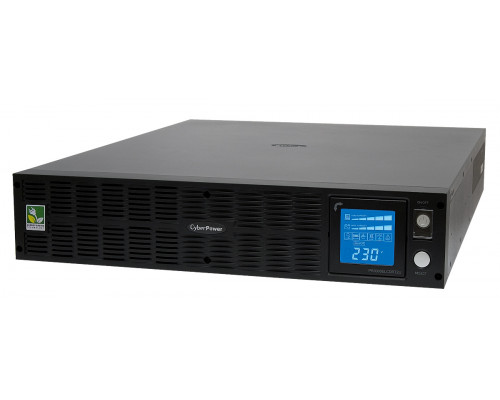 ИБП CyberPower Professional Rackmount, 3000ВА, онлайн, в стойку, 433х480х88 (ШхГхВ), 230V, 2U,  однофазный, (PR3000ELCDRT2U)
