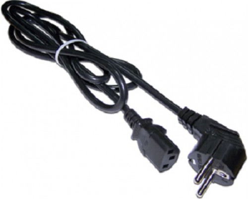 Шнур для блока питания Lanmaster, IEC 60320 С13, вилка Schuko, 5 м, 10А, цвет: чёрный
