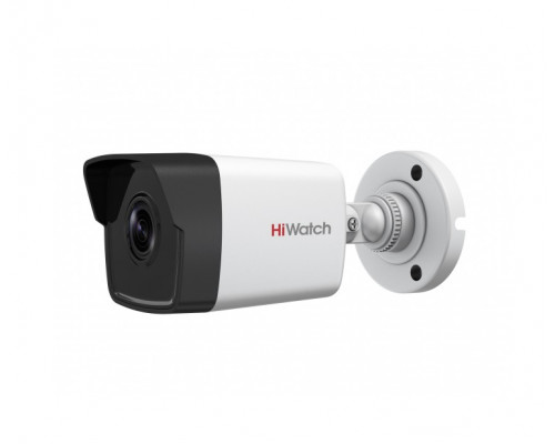Сетевая IP видеокамера HiWatch, корпусная, улица, 4Мп, 1/3’, 2560х1440, ИК, цв:0,01лк, об-в:6мм, DS-I400(С) (6 mm)