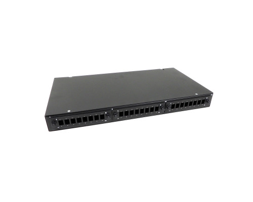 Бокс оптический BNH, портов: 24, FC, ST, SC, duplex LC, 48 хОВ, 1U, 44х410х220 мм (ВхШхГ), цвет: чёрный, (B700.1-24-BK)