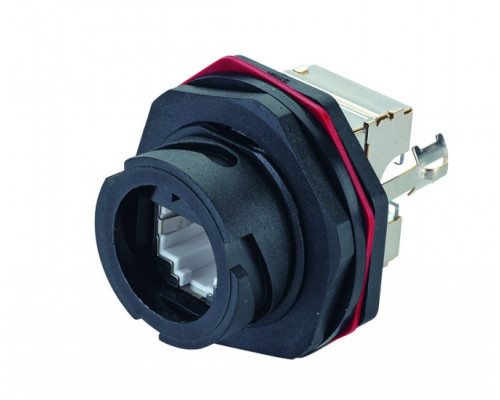 Модуль универсальный Eurolan, industrial, 1хRJ45, кат. 6, экр., цвет: чёрный