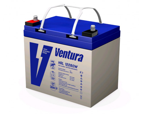 Аккумулятор для ИБП Ventura HRL, 208х138х229 мм (ВхШхГ),  необслуживаемый свинцово-кислотный,  12V/54 Ач, цвет: серый, (HRL 12260W)