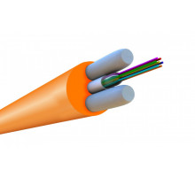 Кабель ВО Hyperline FO-STFR-IN Loose tube,  4хОВ, OM1 62,5/125, LSZH, Ø 4,2мм, внутри зданий, небронированный, цвет: оранжевый