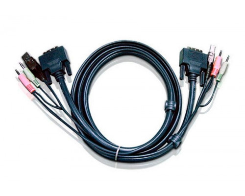 Шнур ввода/вывода Aten, USB (Type A), 1.8 м, (2L-7D02UD)