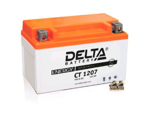 Аккумулятор для ИБП Delta Battery CT, 94х86х150 мм (ВхШхГ),  необслуживаемый свинцово-кислотный,  12V/7 Ач, (CT 1207)