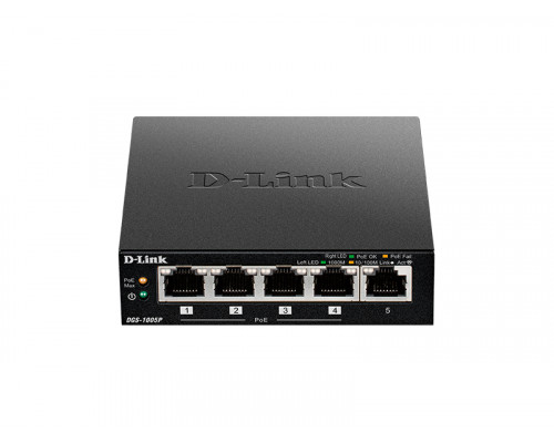Коммутатор D-Link, DGS-1005P/A1A