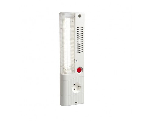 Панель осветительная STEGO SL 025, 345х91х40 мм (ВхШхГ), 230 ac V, для электротехнических шкафов, пластик, цвет: светло-серый, с кнопочным выключателе