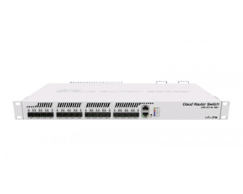 Маршрутизатор Mikrotik, CRS, портов: 16, 44х224х443 мм (ВхШхГ), CRS317-1G-16S+RM