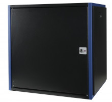 Шкаф телекоммуникационный настенный Datarex, 19&quot;, 12U, 490х600х450 мм (ВхШхГ), дверь: металл, разборный, цвет: чёрный