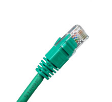 Шнур комм. BNH, кат. 5е, неэкр., U/UTP, RJ45/RJ45, LSZH, AWG24 1.5м, зелёный