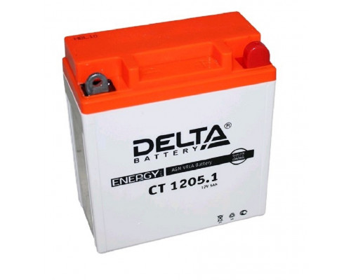 Аккумулятор для ИБП Delta Battery CT, 129х61х120 мм (ВхШхГ),  необслуживаемый свинцово-кислотный,  12V/5 Ач, (CT 1205.1)