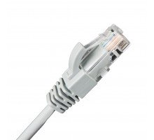 Шнур комм. BNH, кат. 5е, неэкр., U/UTP, RJ45/RJ45, LSZH, AWG24 0.3м, серый