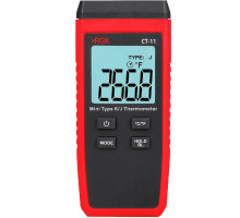 Термометр RGK, (CT-11 + поверка), с дисплеем, питание: батарейки, корпус: пластик, одноканальный, (778640)