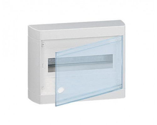 Щит электрический настенный Legrand Nedbox, IP40, 1ряд.  12мод., с клеммным блоком, дверь: прозрачная, корпус: полистирол, цвет: белый