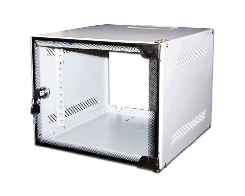 Шкаф телекоммуникационный настенный TWT Lite, 10&quot;, 12U, 635х300х310 мм (ВхШхГ), дверь: стекло, откидной, цвет: серый