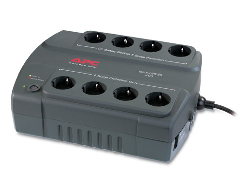 ИБП APC Back-UPS, 400ВА, линейно-интерактивный, напольный, 230х285х86 (ШхГхВ), 230V,  однофазный, (BE400-RS)