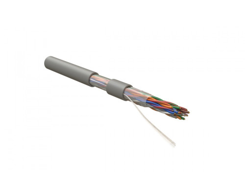 Кабель многопарный Hyperline, U/UTP, 10 пар., кат. 5, Ø 8,5мм, LSZH, 1м, внутри зданий, цвет: серый