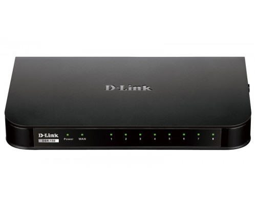 Маршрутизатор D-Link, DSR, портов: 10, LAN: 8, WAN: 1, скорость мб/с: 95, USB: Да, 35х208х118 мм (ВхШхГ), цвет: чёрный, DSR-150/A2A