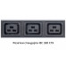 Блок розеток для 19" шкафов 16А Cabeus PDU-32-10C19-20C13-B-T 12 розеток