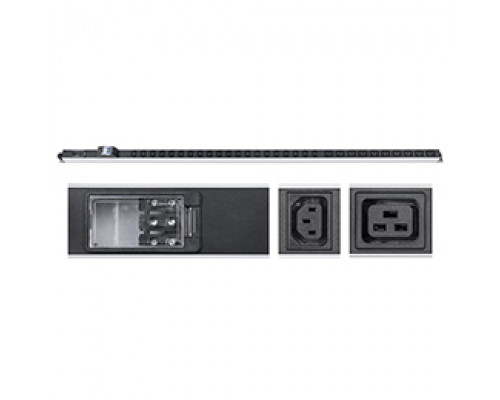 Блок розеток для 19" шкафов 16А Cabeus PDU-32-10C19-20C13-B-T 12 розеток