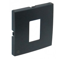 Лиц. панель розеточная Efapel Logus90, 1х RJ45, плоская, цвет: тёмно-серый (90751 TIS)