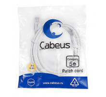 Патч-корд Cabeus PC-UTP-RJ45-Cat.5e-2m-WH-LSZH Кат.5е 2 м белый