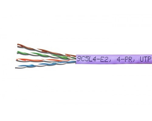 Кабель витая пара Siemon Premium, LSZH, U/UTP, кат. 5е, проводник Ø 0,5мм, 500м, катушка, тип прокладки: внутри зданий, цвет: фиолетовый