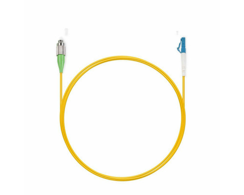 Комм. шнур оптический BNH Tight Buffer, Simplex FC/LC (APC), OS2 9/125, LSZH, 2м, Ø 3мм, цвет: жёлтый