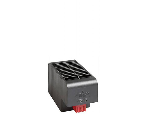 Нагреватель STEGO CSF 032, 66х88х152,5 мм (ВхШхГ), 1 000Вт, винтовое крепление, для шкафов, 230V, чёрный, с осевым вентилятором 63 м³/ч и термостатом