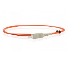 Пигтейл Hyperline, SC (MM), OM1 62,5/125, 1м, серый хвостовик, цвет: оранжевый