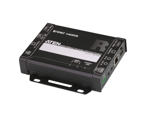 Удлинитель Aten, портов: 1, HDMI (Type A), с ретрансляцией сигнала ИК по HDBaseT, (VE814AR-AT-G)