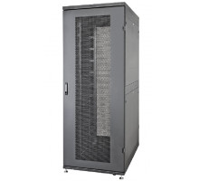Шкаф серверный напольный Eurolan D9000, IP20, 42U, 1955х750х1000 мм (ВхШхГ), дверь: перфорация, боковая панель: сплошная, сварной, цвет: чёрный