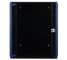 Шкаф телекоммуникационный настенный Datarex, 19&quot;, 15U, 624х600х450 мм (ВхШхГ), дверь: стекло, разборный, цвет: чёрный