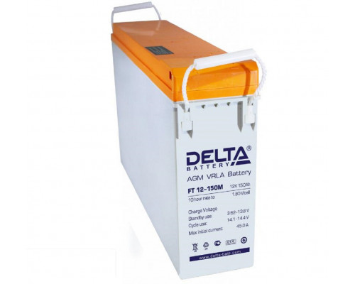 Аккумулятор для ИБП Delta Battery FT-M, 316х105х548 мм (ВхШхГ),  Необслуживаемый свинцово-кислотный,  12V/150 Ач, цвет: белый, (FT 12-150 M)