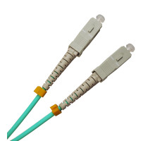 Комм. шнур оптический BNH Tight Buffer, Duplex ST/ST (UPC/UPC), OM3 50/125, LSZH, 2м, Ø 3мм, цвет: синий