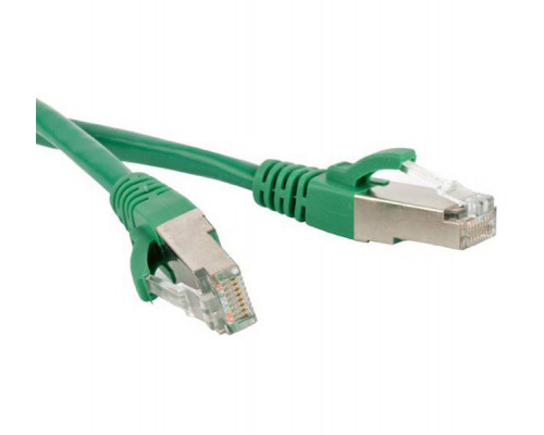 Шнур комм. Hyperline, кат. 6, экр., SF/UTP, RJ45/RJ45, LSZH, AWG26 20м, зелёный