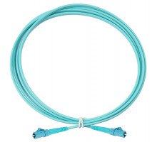 Комм. шнур оптический Eurolan Tight Buffer, Simplex LC/LC, OM3 50/125, LSZH (нг(A)-HF), 7м, бирюзовый  хвостовик, цвет: бирюзовый