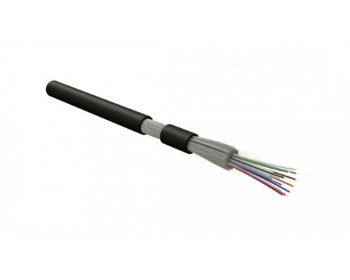 Кабель ВО Hyperline FO-DT-IN/OUT Tight Buffer,  8хОВ, OM3 50/125, FRHFLTx, Ø 7,5мм, универсальный, небронированный, цвет: чёрный