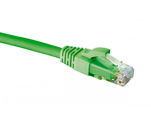 Шнур комм. Eurolan, кат. 6, неэкр., U/UTP, RJ45/RJ45, LSZH, AWG26, 1м, зелёный