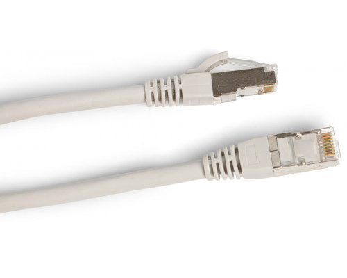 Шнур комм. Hyperline, кат. 6, экр., STP, RJ45/RJ45, LSZH, AWG24 1м, белый