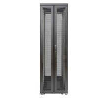 Шкаф серверный напольный Eurolan Rackcenter D9000, 42U, 2044х600х1000 мм (ВхШхГ), дверь: двойная распашная, перфорация, боковая панель: съемная, 2 час