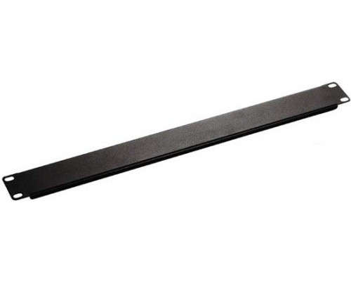 Фальш-панель Hyperline, неперфорированная, 19&quot;, 1U, 45х482,6 мм (ВхШ), плоская, цвет: чёрный