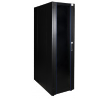 Шкаф телекоммуникационный напольный Datarex, IP20, 42U, 2010х600х1000 мм (ВхШхГ), дверь: стекло, боковая панель: сплошная съемная, разборный, цвет: чё