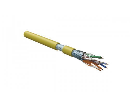 Кабель витая пара Hyperline FUTP4-C5E-S24-IN-LSZH, LSZH (нг(A)-HF), F/UTP, кат. 5е, проводник Ø 0,51мм, 305м, коробка, тип прокладки: внутри зданий, ц