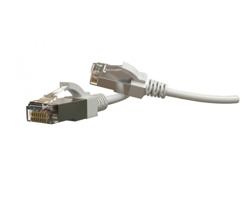 Шнур комм. Hyperline, кат. 6, экр., S/FTP, RJ45/RJ45, LSZH, AWG28 3м, белый