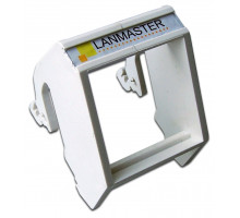 Рамка установочная Lanmaster  х 1, 45х45 мм (ВхШ), плоская, на DIN-рейку, цвет: белый (LAN-DRF-45x45-WH)